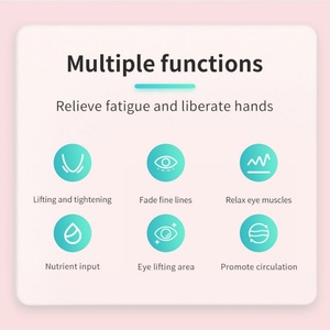 Masseur oculaire à lumière rouge pour le visage, baguette de beauté pour les yeux à la lumière thérapeutique, outil de rajeunissement violet et blanc pour les soins du visage - Product Image 3