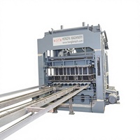 Ligne de production de briques creuses en béton, machine à fabriquer des pavés, presse hydraulique entièrement automatique QT15-15