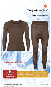 Produttori termici da <span class=keywords><strong>uomo</strong></span> a manica Ultra lunga top termici da <span class=keywords><strong>uomo</strong></span> mutandoni invernali sottili girocollo - Product Image 4