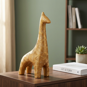 Mesa de animales decorativa moderna de latón AK con acabado dorado, pieza elegante para decoración de mesa/Decoración de Hotel - Product Image 2