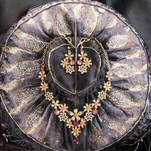 Juego de Joyería Romántica al por Mayor, Chapado en Oro de 18K, para Boda, Compromiso, Aniversario, Collar y Aretes para Novia, Regalo para Fiesta, <span class=keywords><strong>MoLin</strong></span> - Product Image 2