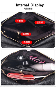 Nouveaux sacs à main de luxe pour femmes sacs à bandoulière en cuir PU de créateur grand sac à main tendance décontracté fourre-tout sac de messager - Product Image 6