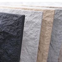 Panneau en pierre artificielle PU légère pour extérieur, décoratif, imitation roche, en polyuréthane