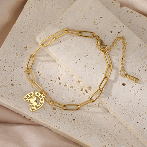 Misthape portafortuna ferro di cavallo bracciale in acciaio inox ferri di cavallo ciondolo bracciale per uomo donna regali equestri per gli amanti del cavallo - Product Image 3