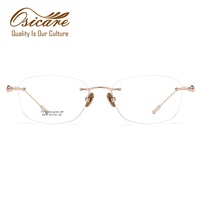 Meilleures ventes : Montures de lunettes optiques tendance en titane pour femmes, style coréen, avec diamants