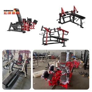 Équipement de fitness professionnel pour salle de sport : Appareil de musculation Hammer Strength pour press à la poitrine et <span class=keywords><strong>curl</strong></span> aux jambes debout - Product Image 3