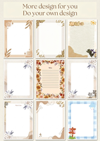 Blocs-notes et mémos autocollants personnalisés 5,5x8,5 pouces pour cadeaux promotionnels d'entreprise avec logo personnalisé, fournitures de bureau et scolaires