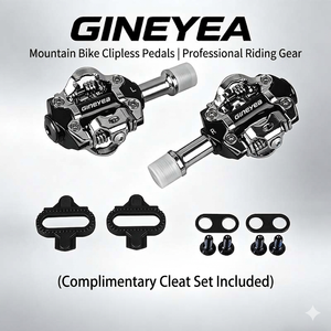 Pédales VTT sans clip Gineyea P20 en alliage d'aluminium avec roulements étanches, pédales de vélo de montagne, vélos de route BMX, légères et durables - Product Image 2