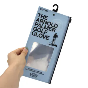 High Quality Custom Logo Golf Gloves Accessories Packaging Bags with Hook