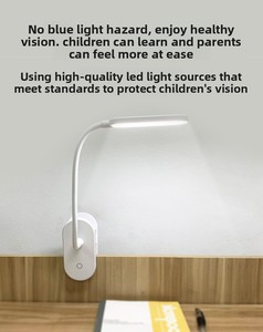 Moderne <span class=keywords><strong>LED</strong></span> bureaulamp met aanraakbediening, 3 helderheidsniveaus, 6500K, 140lm, type C, nachtlamp, energiezuinig - Product Image 4