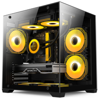 Zeromaster Gaming PC Case ATX Mid Tower Tempered Glass Computer Chassis Support 360mm Water Cooling RGB OEM ODM Factory