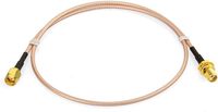 Lot de 2 câbles d'extension coaxiaux RG-316 de 2 pieds (60 cm) avec antenne SMA femelle vers SMA mâle, compatibles avec les routeurs 4G LTE et les SDR cellulaires