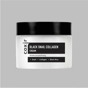 Crema de Colágeno Black Snail 50ml, Hidratante Ligera Coreana Antienvejecimiento con Péptidos - Product Image 1