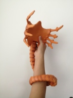 Espèces extraterrestres Film effrayant Monstre Facehugger Masque Scorpion Masques Latex PVC Made Cat Accessoires Clown Halloween Horror Party