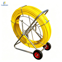 Tige de tirage flexible en fibre de verre de 12 mm x 200 m pour le tirage de conduites industrielles enterrées et de conduites souterraines pour l'installation de canalisations utilitaires