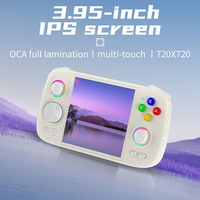 Écran tactile IPS de 3.95 pouces 720*720 Console de jeu ANBERNIC RG Cube avec carte TF de 256 Go 9000 + jeux