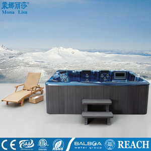 7 Personen Whirlpool im Freien Spa Whirlpool im Freien Spa Acryl-Massagegerät moderne freistehende Villa Schwimmbad Luftmassage 2 Tonnen - Product Image 5