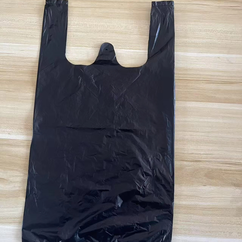 Plastic Bags Black with Handles Plastic