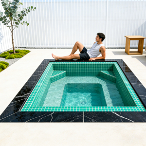 Piscina circular de fibra de vidrio personalizable para jardín exterior, piscina de recuperación, piscina contenedor - Product Image 4