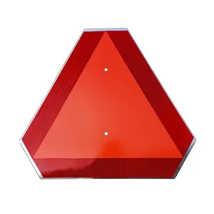 Di chuyển chậm dấu hiệu xe an toàn tam giác Dot được phê duyệt nhôm kim cương lớp phản chiếu ngoài trời Sử dụng cho xe Golf