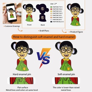 Dễ Thương Men Pins Lưng Thẩm Mỹ Số Lượng Lớn Thiết Lập Ngẫu Nhiên Anime Ve Áo Phù Hiệu Trâm Cài Vui Pins - Product Image 2