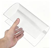 Feuille de PVC rigide transparente colorée sur mesure, feuille de plastique PVC transparente, film plastique dur semi-transparent givré en PP
