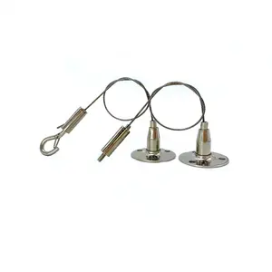 Stainless Steel Screw Gripper Cable Kit For Track Light And Panel Screwed Luminaire Wire Suspension Hanging Kit