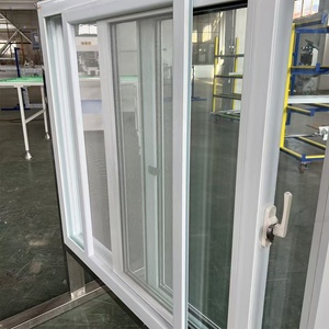 Fenêtres de remplacement en <span class=keywords><strong>PVC</strong></span> vinyle de haute qualité, étanches, pour intérieur de bureau, avec design de <span class=keywords><strong>baie</strong></span> <span class=keywords><strong>vitrée</strong></span>, abordables - Product Image 3