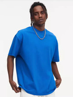 T-shirt surdimensionné en détresse T-shirt femme à manches courtes et épaules tombantes T-shirt homme Vintage Sport surdimensionné 100% coton