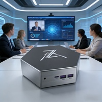 Mini PC para Sala de Conferencias, Transmisión de Pantalla, Colaboración Inalámbrica, Compartir para Presentaciones, Trabajo en Equipo Eficiente