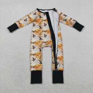 ชุดนอนเด็กทารกหญิงลายพิมพ์ลำลองผ้าฝ้ายผสมสแปนเด็กซ์แบบมีซิป RTS Boutique Mallard Ducks สำหรับเด็กแรกเกิดและเด็กวัยหัดเดิน - Product Image 5