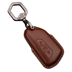 Funda de cuero para mando a distancia de coche, cubierta de llave para Skoda Octavia A8 MK8 MK4 2020 <span class=keywords><strong>2021</strong></span> para Seat Leon <span class=keywords><strong>Fr</strong></span> Mk4 <span class=keywords><strong>Cupra</strong></span> formor para VW Golf 8 - Product Image 1
