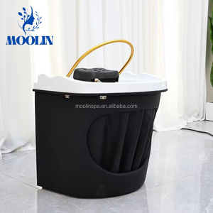 MOOLIN Bac de lavage japonais à circulation d'eau avec raccordement pour spa capillaire, idéal pour salon de coiffure et usage quotidien en coiffure - Product Image 6