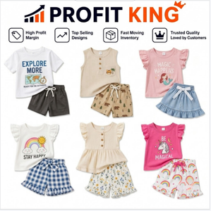 Conjuntos de Ropa para Niños a la Moda para el Verano, Ropa Infantil Combinada en Varios Estilos, Entrega Aleatoria Mixta - Product Image 1