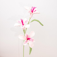 Bunga Rajutan Tangan dari Benang Wol, Bunga Buatan Grosir, Bunga Sakura, Poinsettia, Berbagai Cabang Bunga, Pilih Sesuai Keinginan; Sempurna