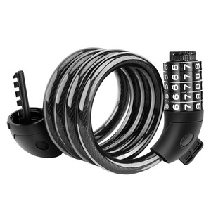 ANGBOW CS-253192 Lucchetto <span class=keywords><strong>Antifurto</strong></span> per <span class=keywords><strong>Bicicletta</strong></span> con Combinazione a 5 Cifre, Cavo in Acciaio da 1200mm, Dispositivo di Sicurezza per Bici - Product Image 1