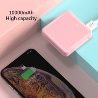 Mini Power Bank, 10000 mAh, 10000 mAh, batterie externe Portable, chargeur rapide USB Type C, pour iPhone, Xiaomi Mi
