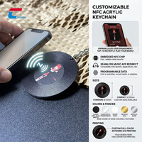 Porte-clés album en acrylique NFC programmable, impression personnalisée, lecteur de musique NFC