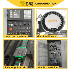 Pusat mesin vertikal Cnc pusat mesin Siemens pusat mesin vmc 855 3 4 sumbu opsional