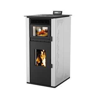Estufa <span class=keywords><strong>de</strong></span> <span class=keywords><strong>Pellets</strong></span> OVEN-160 <span class=keywords><strong>de</strong></span> 14kw con Control Remoto por Wi-Fi, Diseño Moderno <span class=keywords><strong>de</strong></span> Acero Inoxidable, Duradera y Ecológica para Uso en Hoteles y Apartamentos, 2 Años <span class=keywords><strong>de</strong></span> Garantía - Product Image 3
