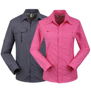 Logo brodé personnalisé boutonné manches longues randonnée tactique chemises d'extérieur chemisier à revers vêtements <span class=keywords><strong>de</strong></span> <span class=keywords><strong>travail</strong></span> pour hommes vestes - Product Image 5