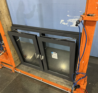 Fenêtre à battant triple vitrage en alliage d'aluminium moderne, à haute efficacité énergétique, isolée thermiquement, avec certification Energy Star