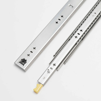 Glissières de tiroir en acier inoxydable 304 de 53 mm, capacité de charge de 100 kg, roulements à billes robustes, extension complète, vente en gros directe d'usine