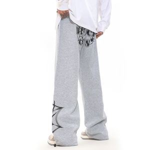 Pantalones Holgados para Hombre, Tejido de Felpa Grueso, Estilo Jogger, Lavado Vintage, Pantalones Deportivos Casuales para Hombre - Product Image 3