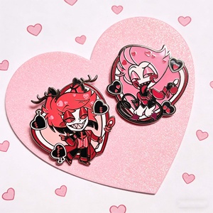 Épinglette personnalisée d'usine à faible coût, épinglette en émail dur à paillettes d'anime, logo de dessin animé personnalisé, souvenir, broche, épinglette de revers - Product Image 2
