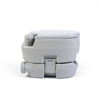 Toilettes de camping portables et détachables pour voiture, avec réservoir d'eau usée, accessoires de randonnée en plastique pour l'extérieur
