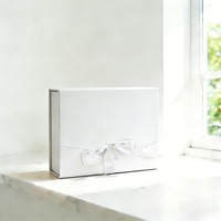 OPACK Dossiers rigides pliables magnétiques de luxe en carton avec revêtement UV recyclable, emballage personnalisé avec logo pour fourrures et chaussettes