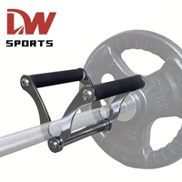 DW SPORTS Barre de traction en acier robuste multi-prise pour cadre de porte, avec poignée en V pour la musculation et accessoire Landmine