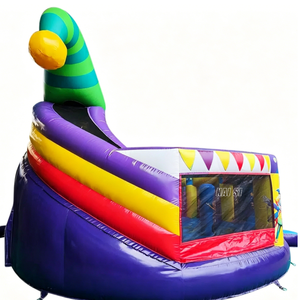 Château gonflable commercial Circus World <span class=keywords><strong>pas</strong></span> <span class=keywords><strong>cher</strong></span> avec toboggan et mur d'escalade, aire de jeux gonflable extérieure - Product Image 4