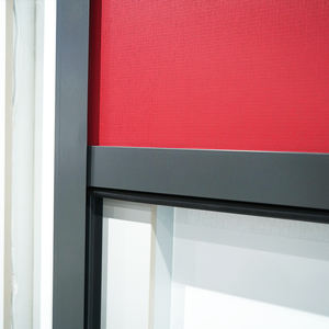 Stores à fermeture éclair intégrés électriques étanches pour l'extérieur, en tissu filtrant la lumière, pour grandes murs vitrés, système d'ombrage de balcon CE - Product Image 6